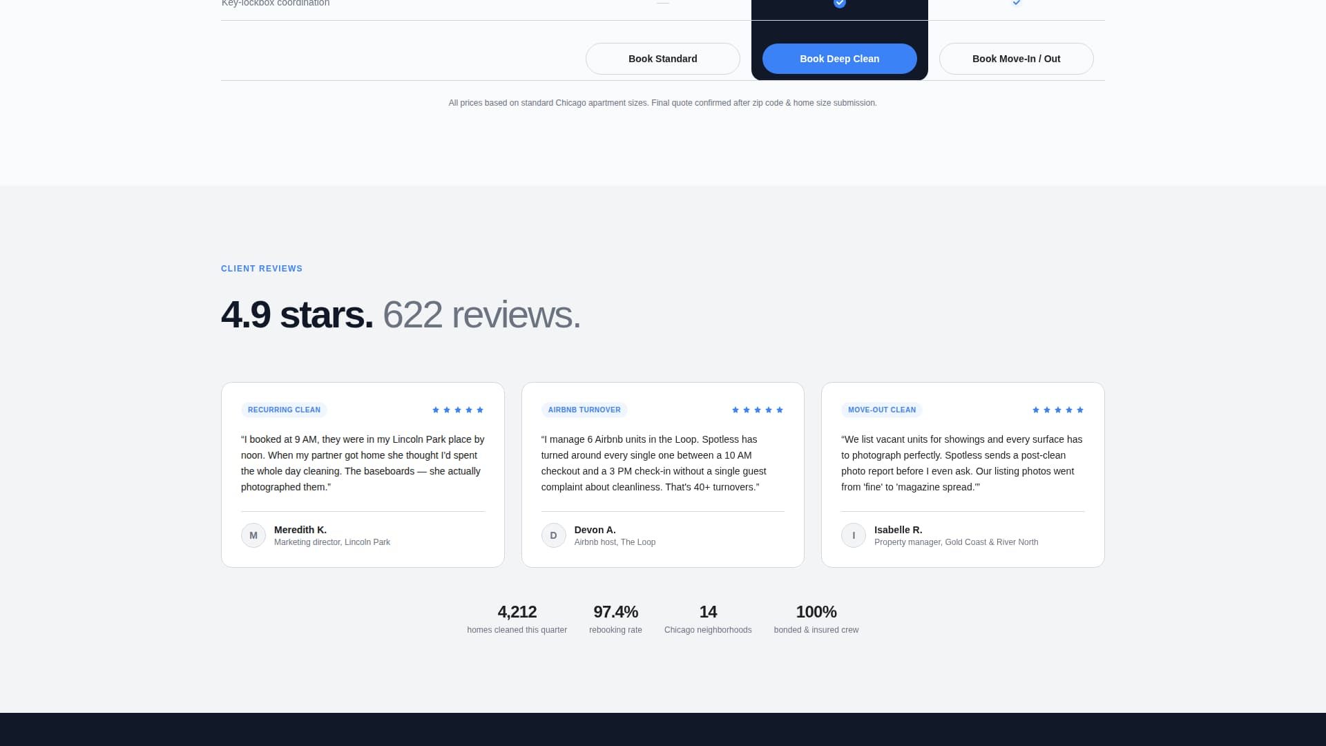 Spotless - Premium Cleaning Landing Page Template
