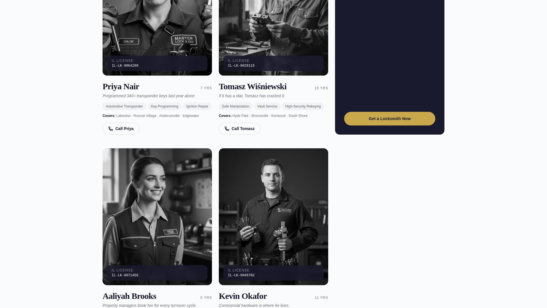 Tumbler - Rapid Locksmith Landing Page Template