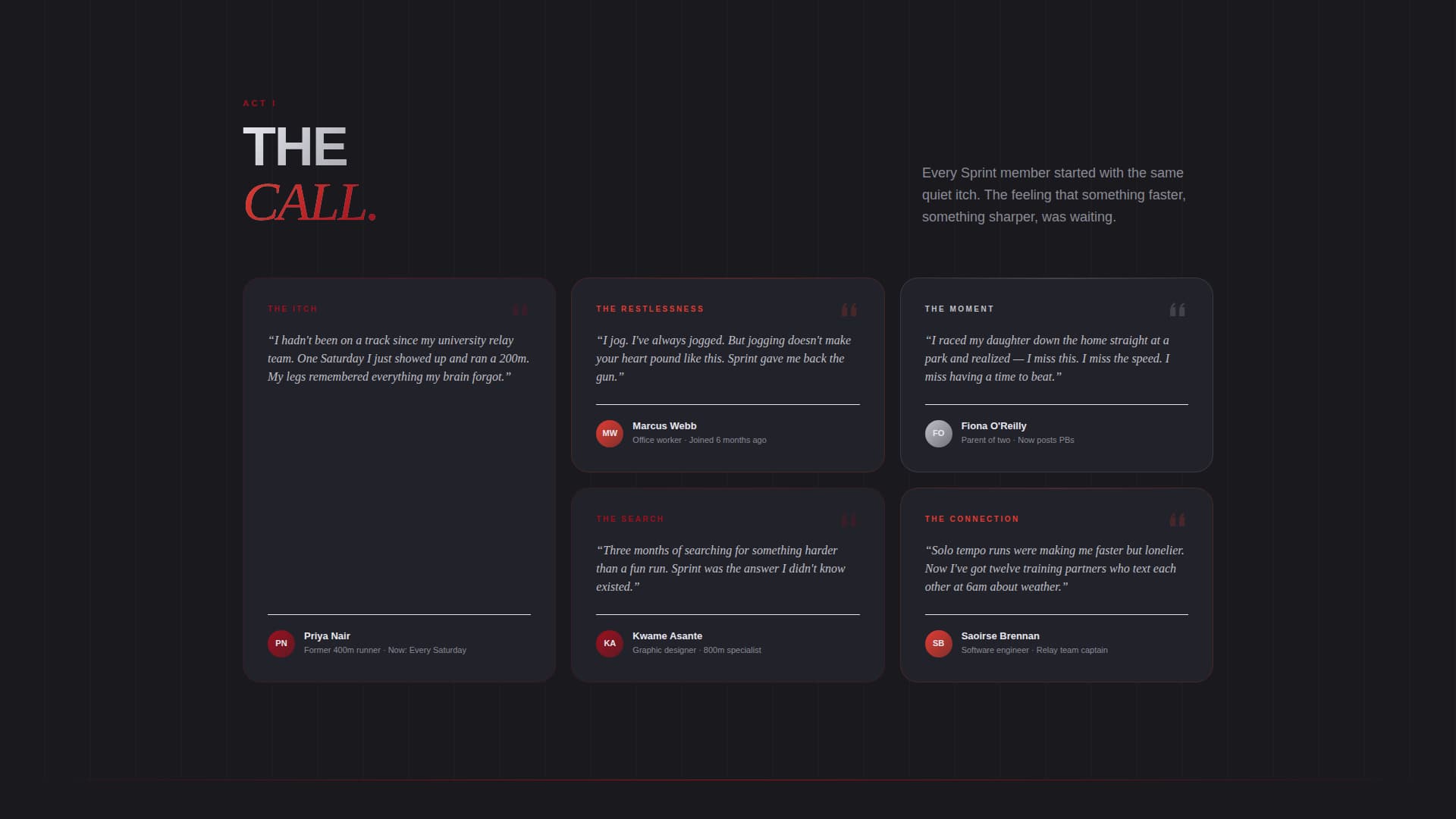 Sprint - Dynamic Track & Field Landing Page Template