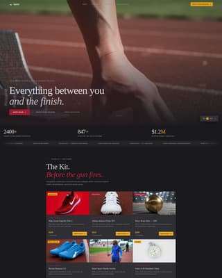Sprint - Elite Track & Field Landing Page Template