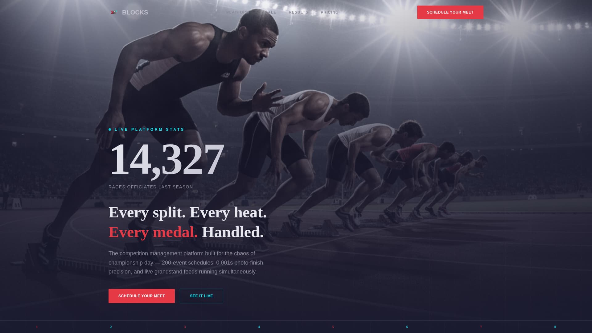 Blocks - Powerful Competition Landing Page Template