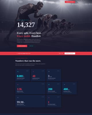 Blocks - Powerful Competition Landing Page Template