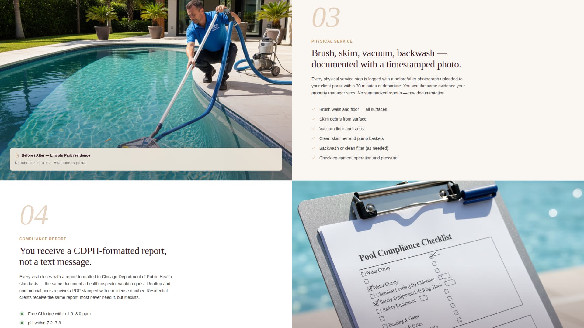 Chlorine - Trusted Poolcleaning Landing Page Template