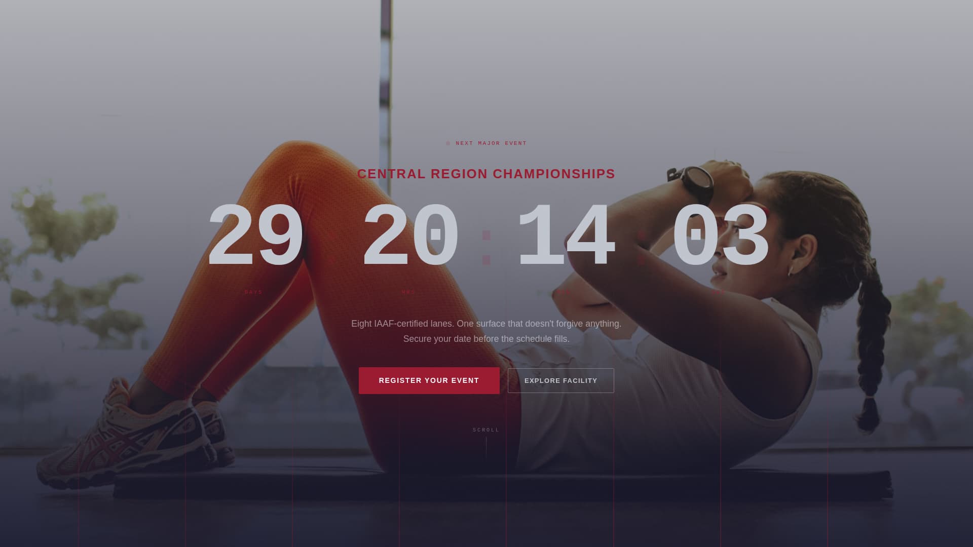 Stride - Championship Track & Field Landing Page Template