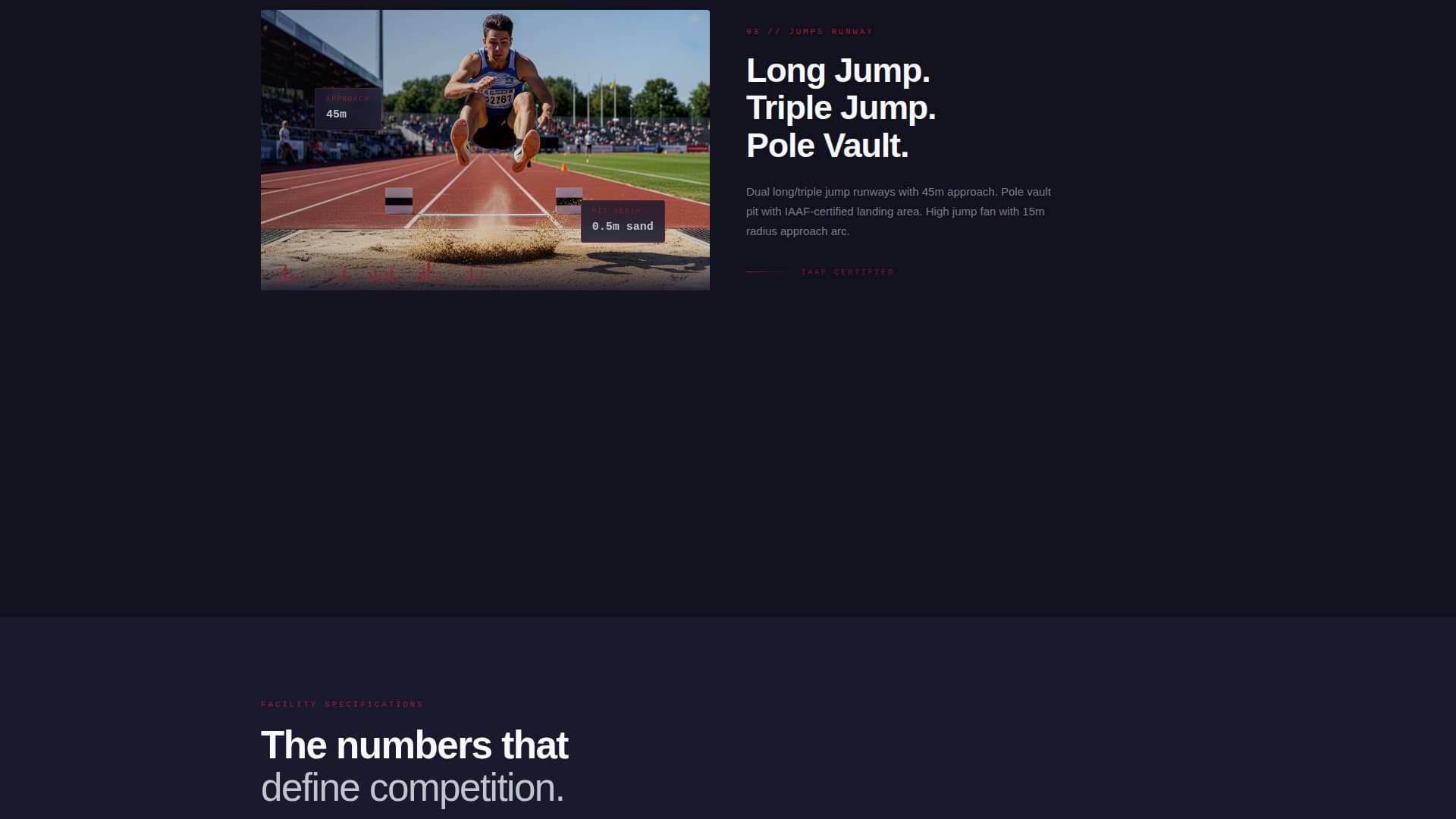 Stride - Championship Track & Field Landing Page Template