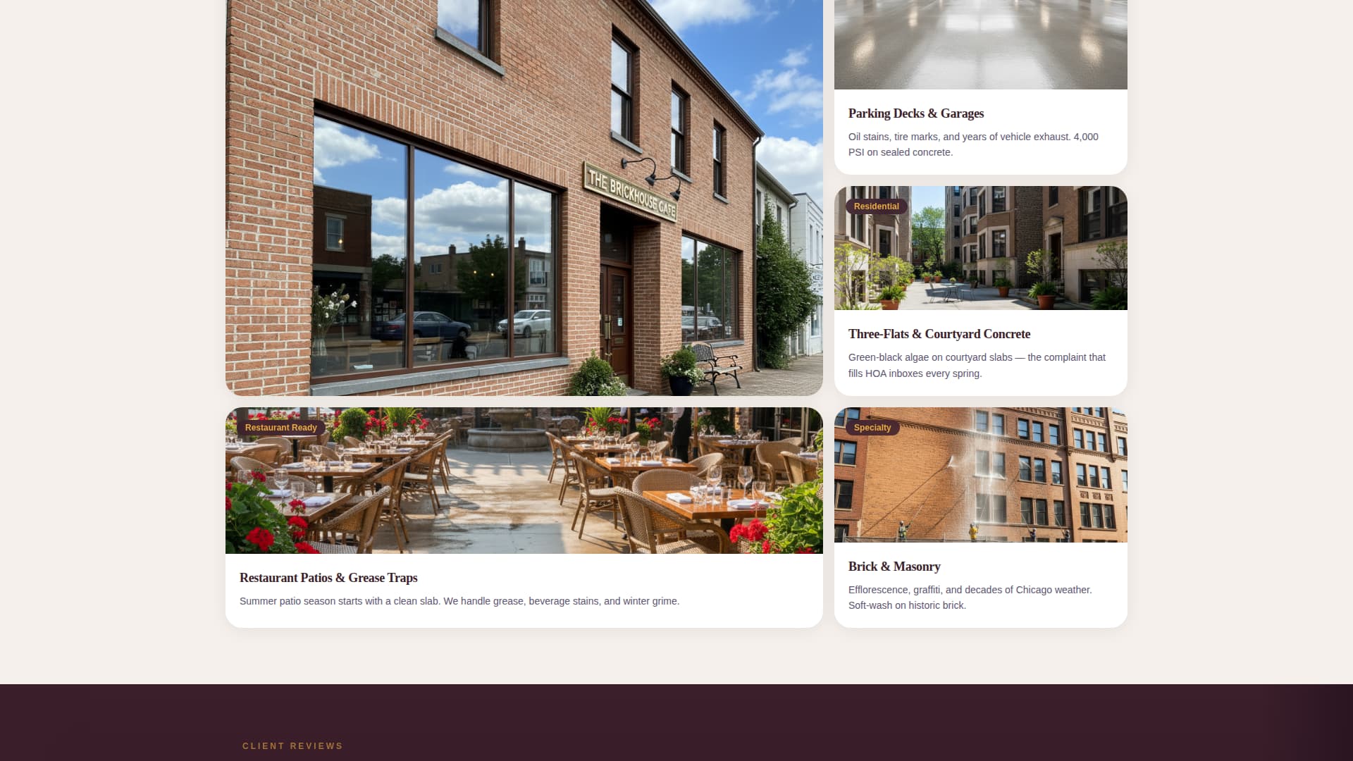 Blast — Commercial Surface Restoration Landing Page Template