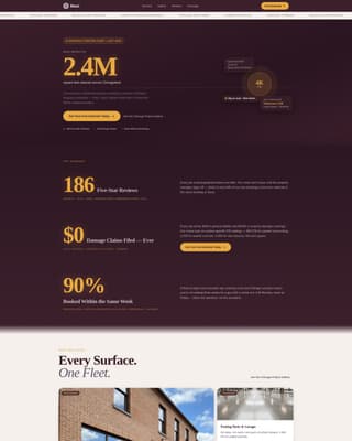 Blast — Commercial Surface Restoration Landing Page Template