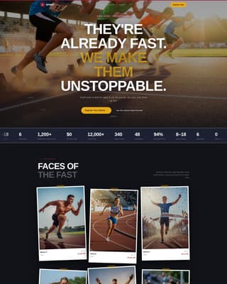Sprint - Unstoppable Youth League Landing Page Template