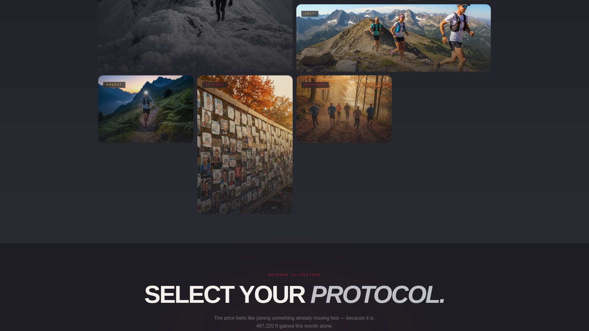 Stride - High Performance Trail Running Landing Page Template