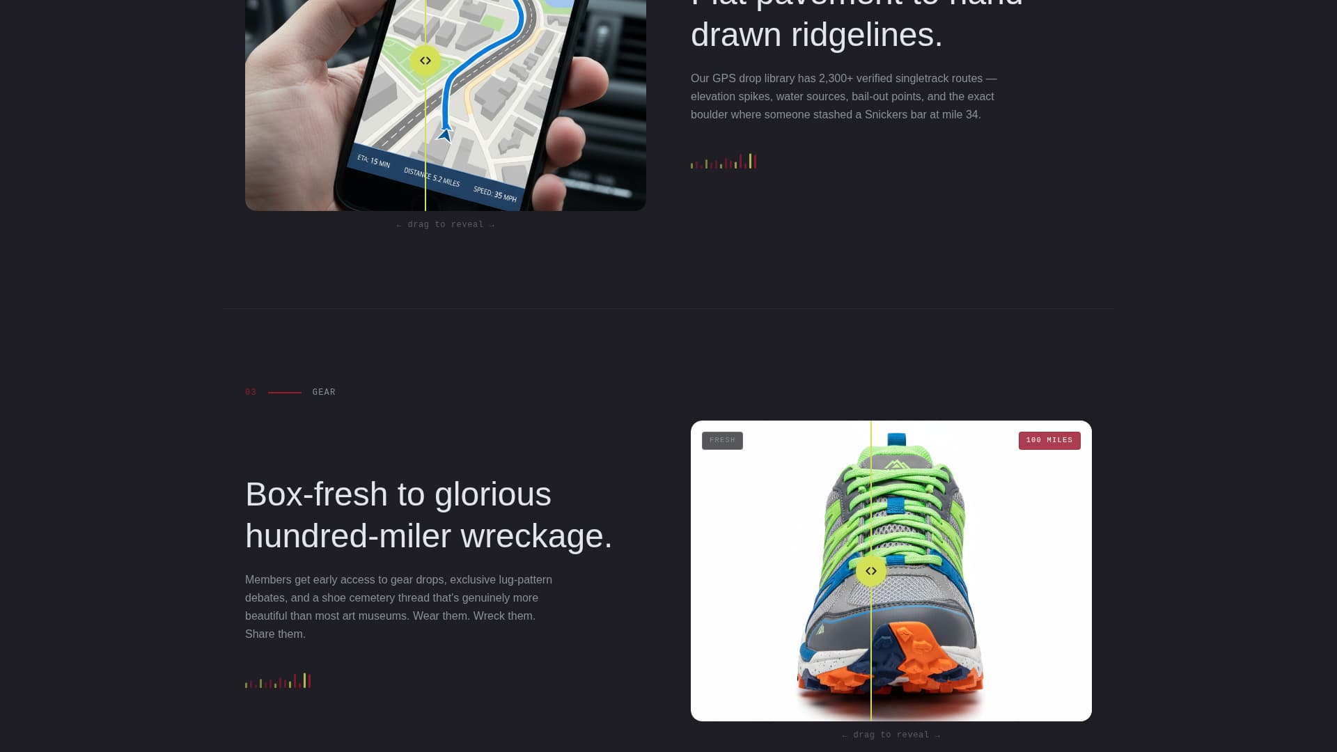 Switchback - Rugged Trailrunning Landing Page Template
