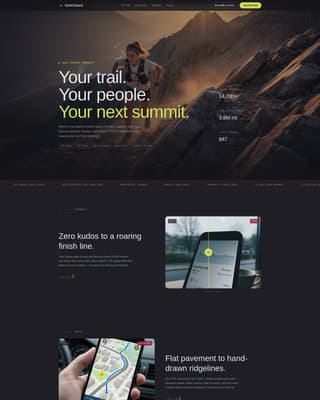 Switchback - Rugged Trailrunning Landing Page Template