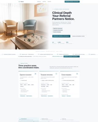 Attune - Precise Psychologist Landing Page Template