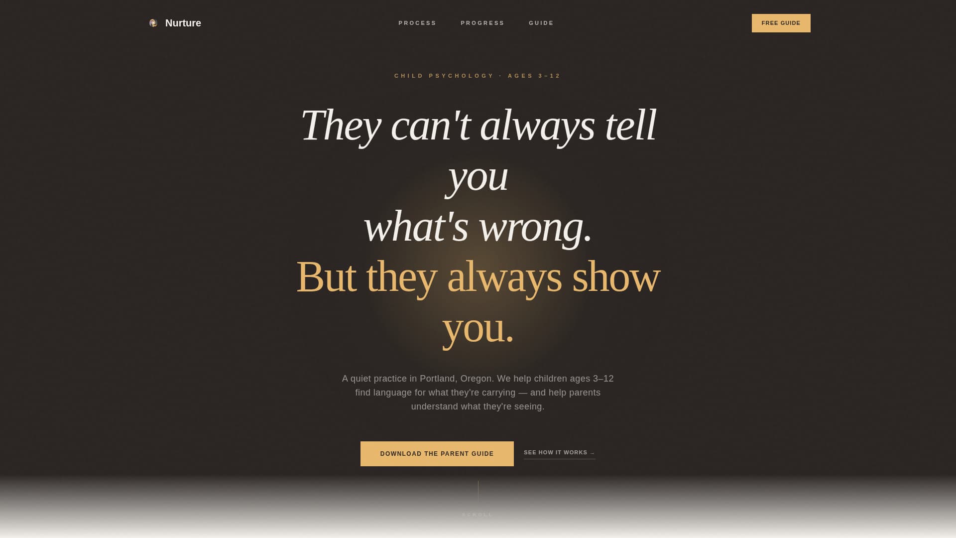 Nurture - Trusted Childpsychologist Landing Page Template