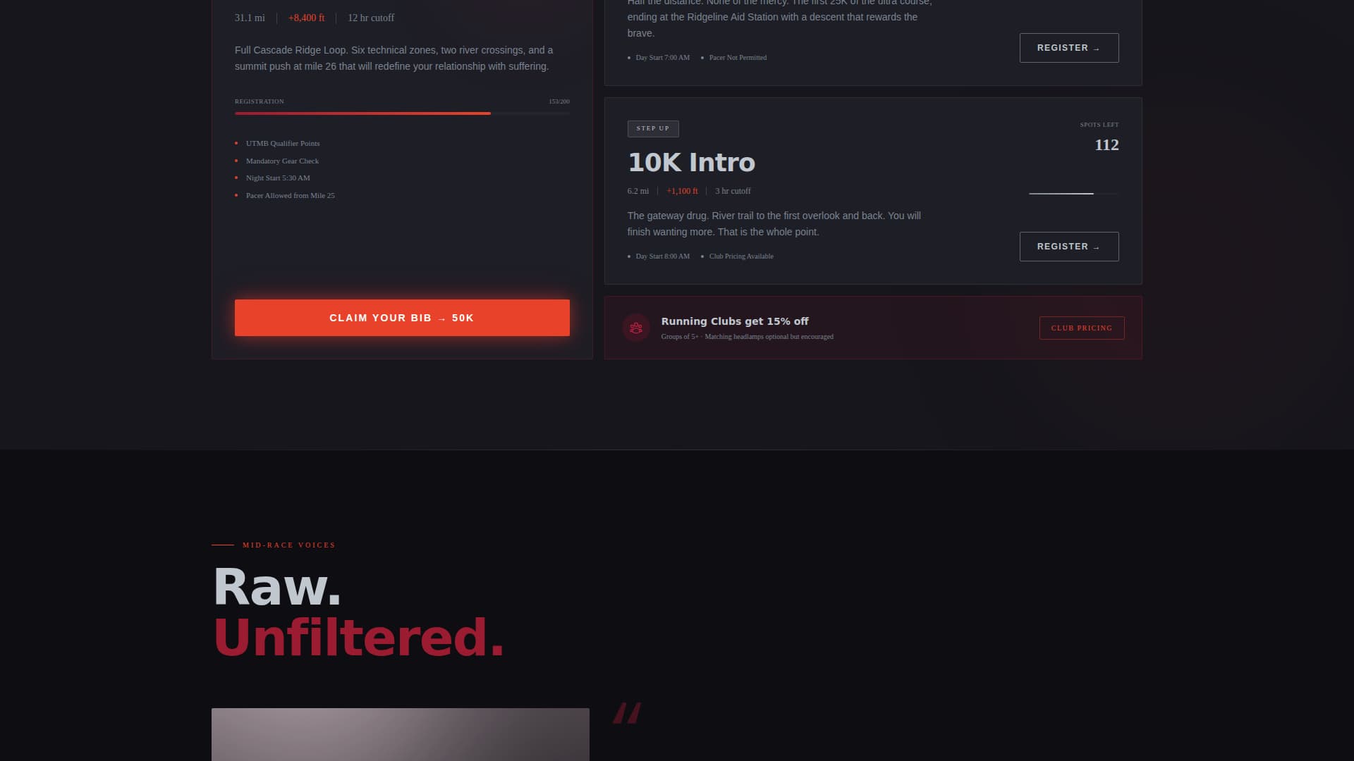Stride - Dynamic Trailrunning Landing Page Template