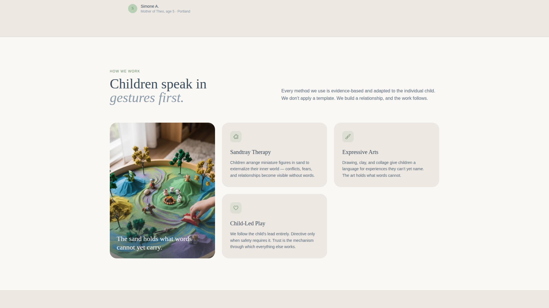 Attuned - Trusted Childpsychologist Landing Page Template