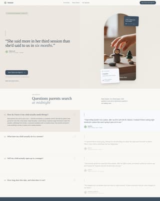 Attuned - Trusted Childpsychologist Landing Page Template