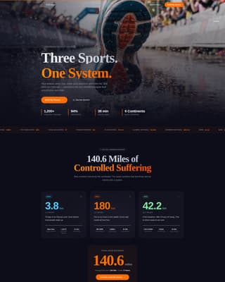 Triforge - Dynamic Triathlon Landing Page Template