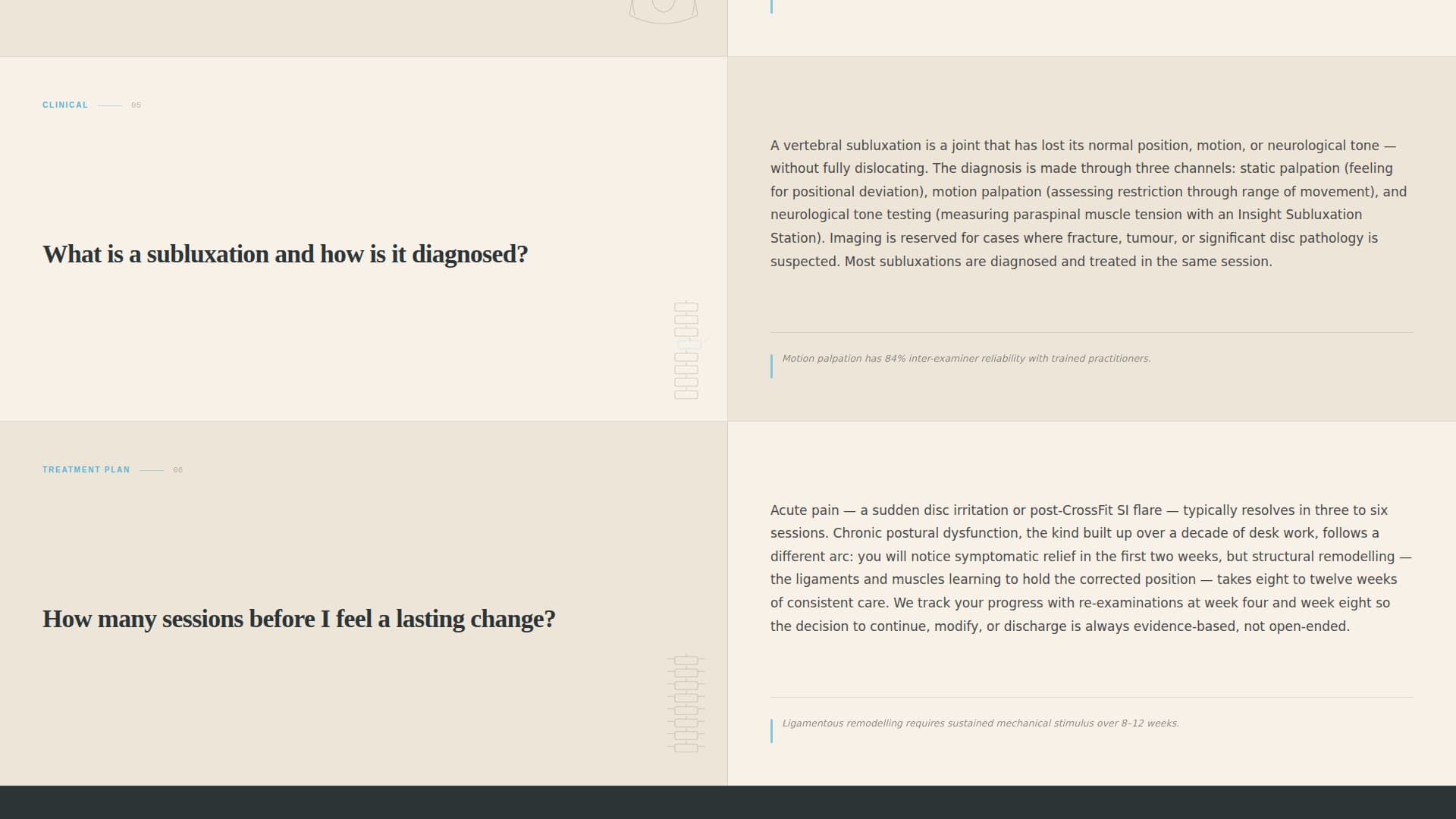 Chiropractic FAQ & Patient Resource Landing Page Template