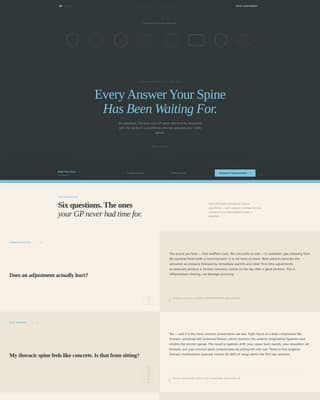 Chiropractic FAQ & Patient Resource Landing Page Template