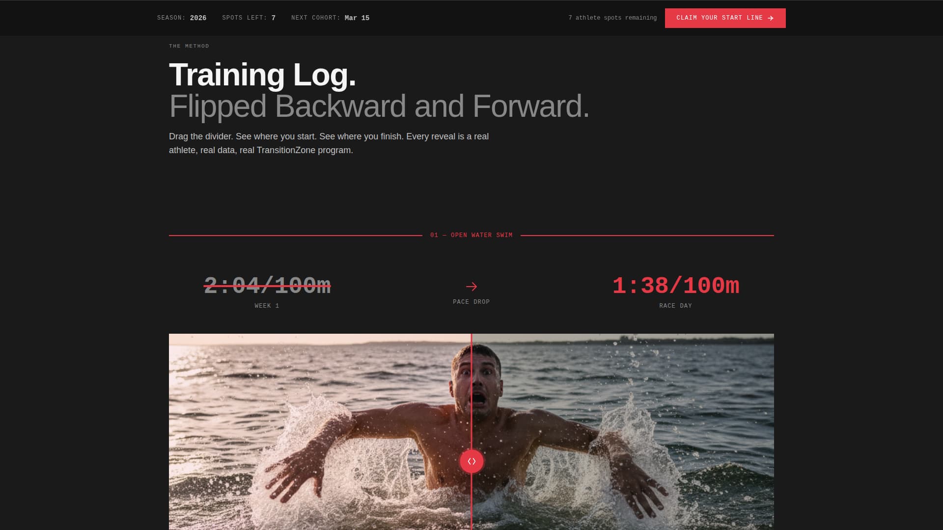 Transitionzone - Elite Triathlon Landing Page Template