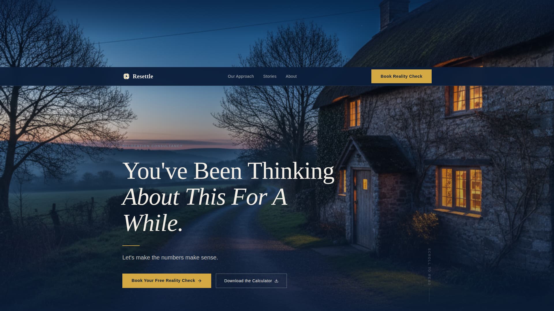 Resettle - Authoritative Relocation Landing Page Template