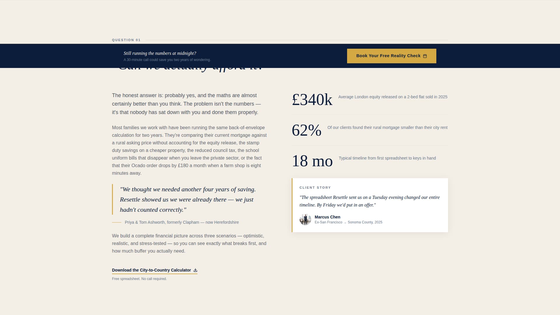 Resettle - Authoritative Relocation Landing Page Template