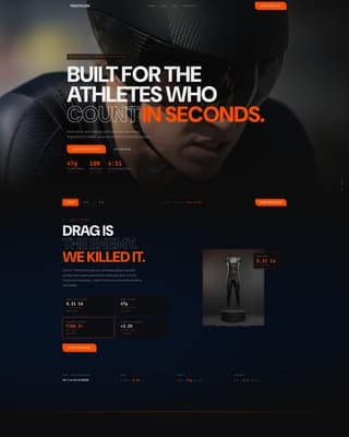 Triathlon - Elite Aero Landing Page Template