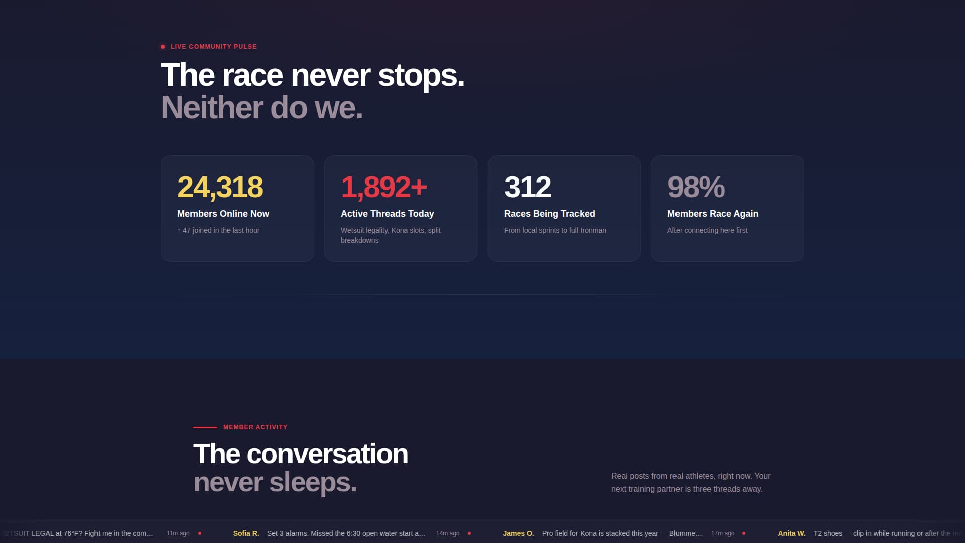 Tri - Electrifying Triathlon Landing Page Template