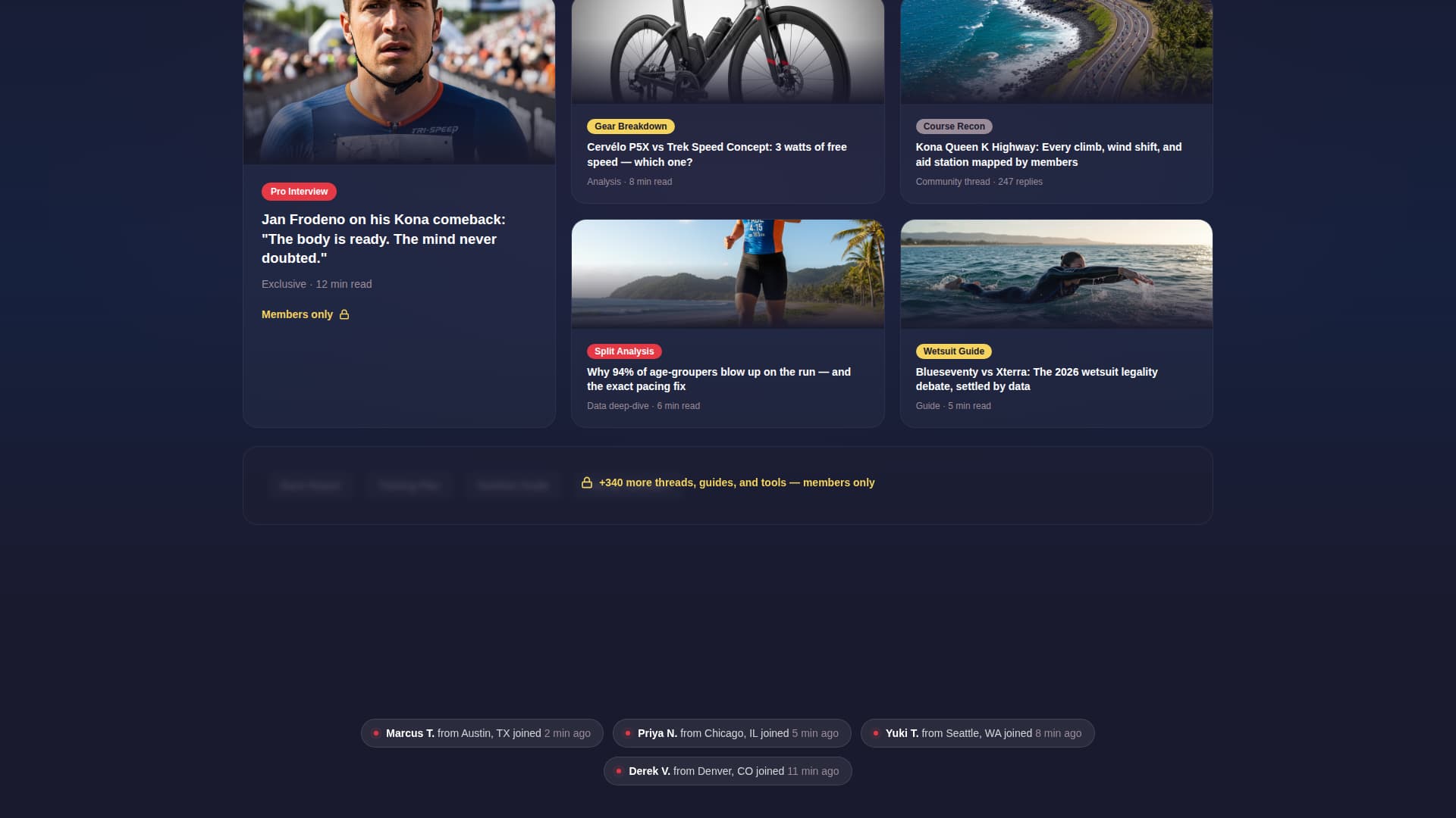 Tri - Electrifying Triathlon Landing Page Template