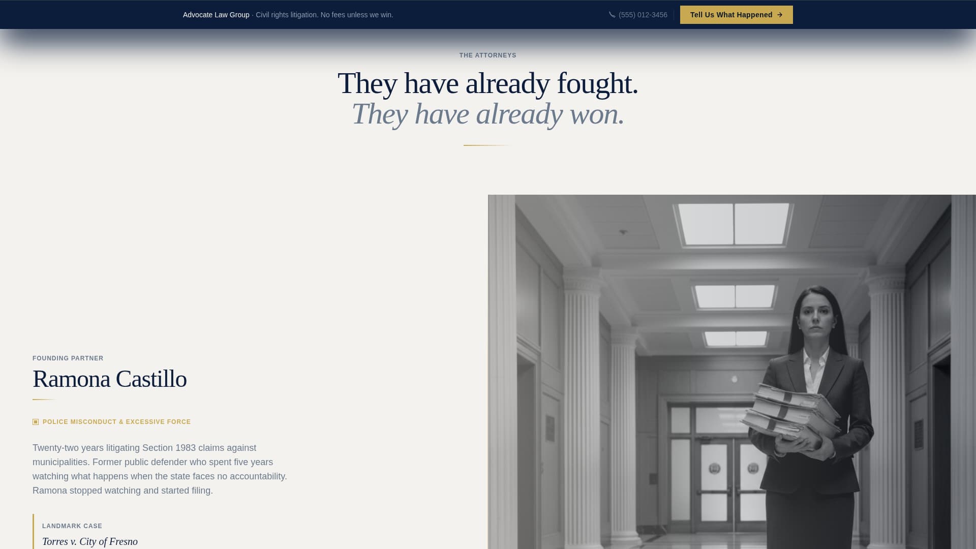 Advocate - Powerful Civilrights Landing Page Template