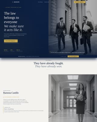 Advocate - Powerful Civilrights Landing Page Template