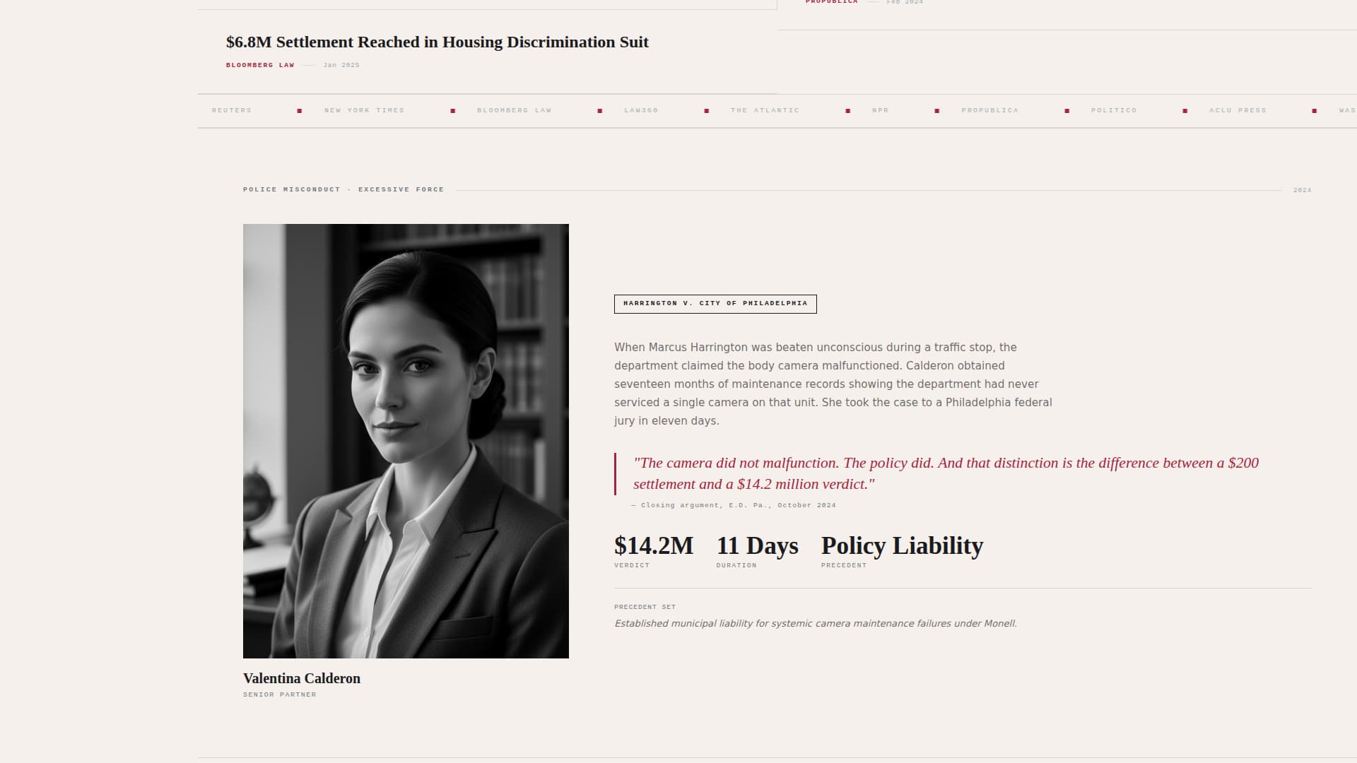 Justice - Authoritative Civilrights Landing Page Template
