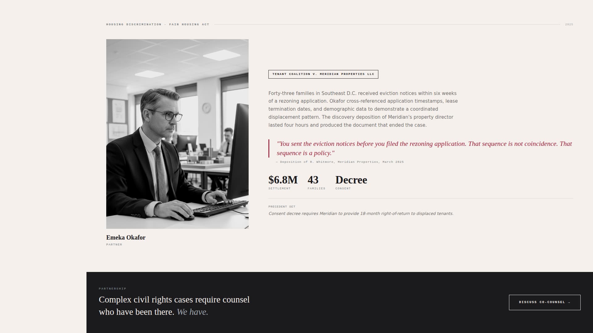 Justice - Authoritative Civilrights Landing Page Template
