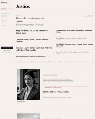 Justice - Authoritative Civilrights Landing Page Template