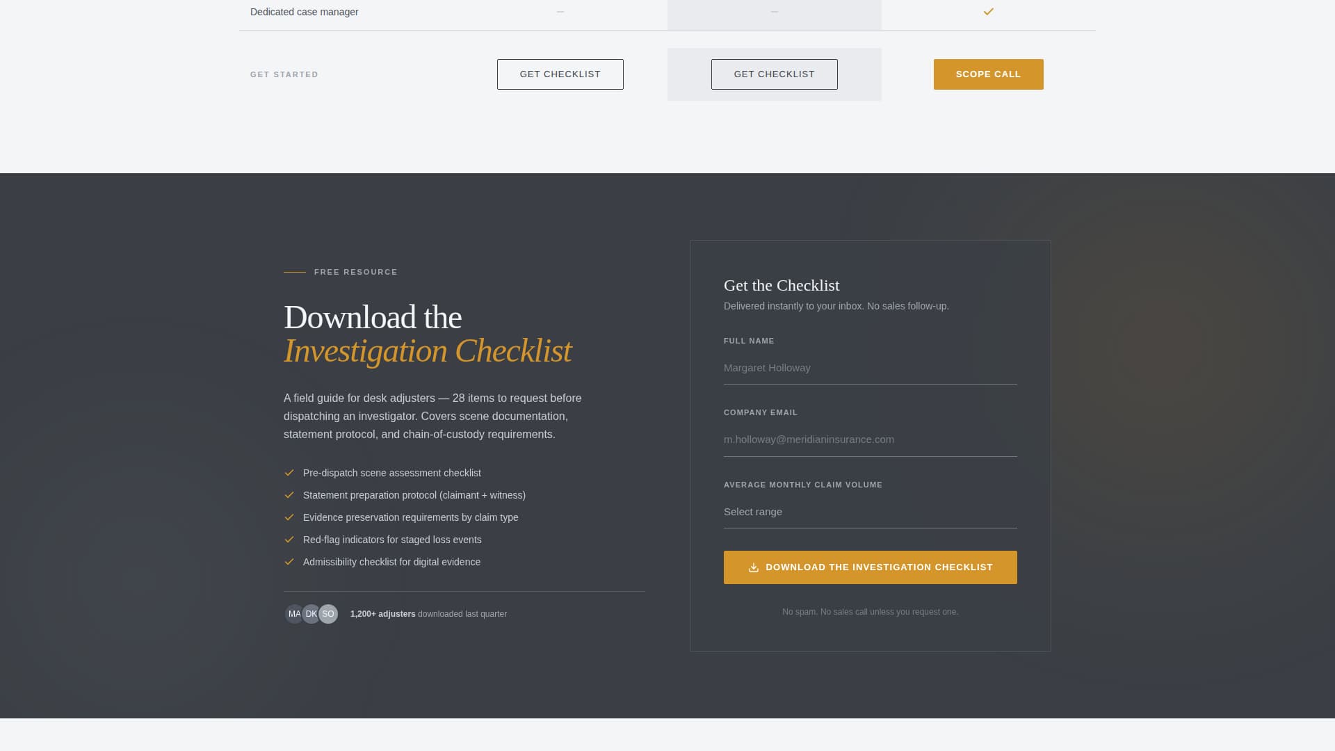 Depose - Authoritative Claimsinvestigator Landing Page Template