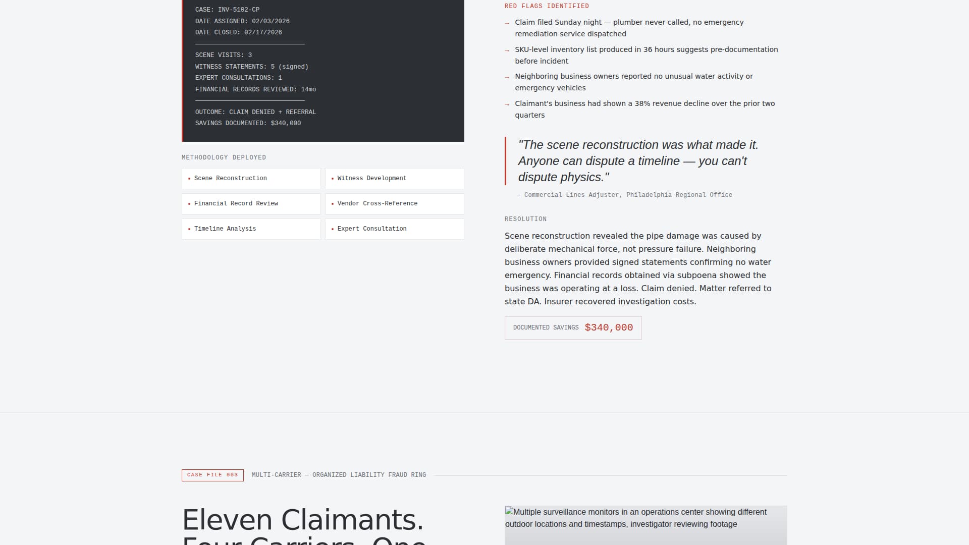 Investigate - Precision Claimsinvestigator Landing Page Template