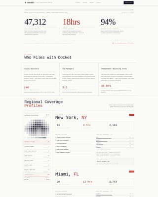 Docket - Authoritative Investigator Landing Page Template