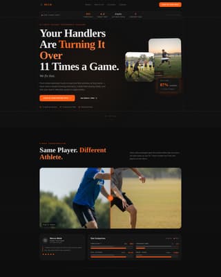 Catch — Championship Disc Sports Landing Page Template