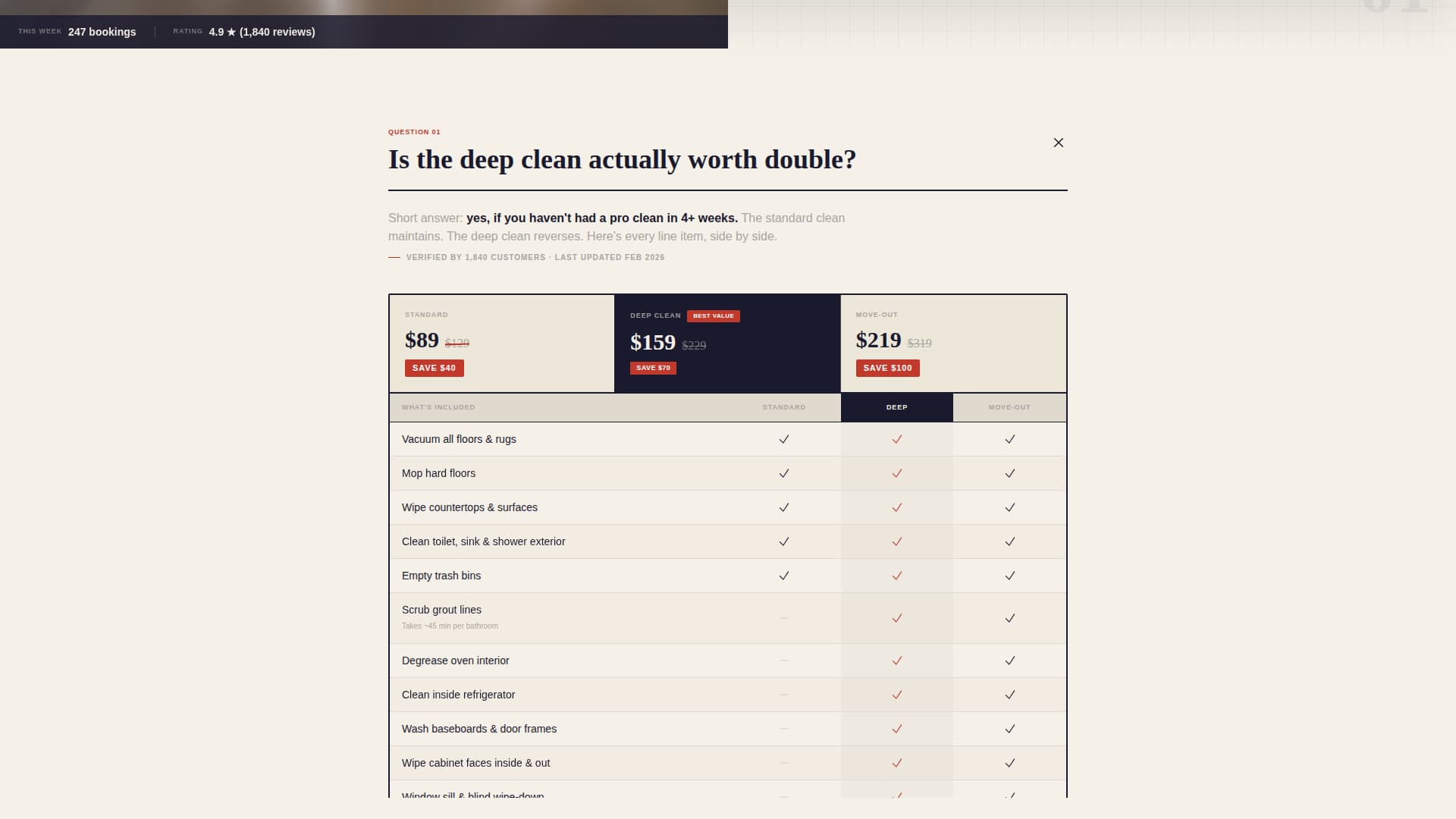 Sparkle - Trustworthy Cleaning Landing Page Template