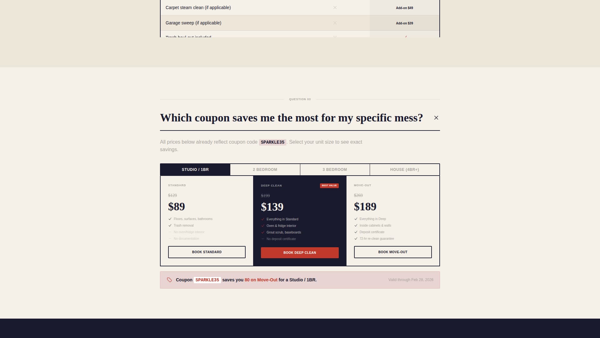 Sparkle - Trustworthy Cleaning Landing Page Template