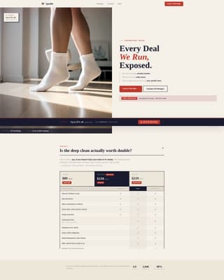 Sparkle - Trustworthy Cleaning Landing Page Template