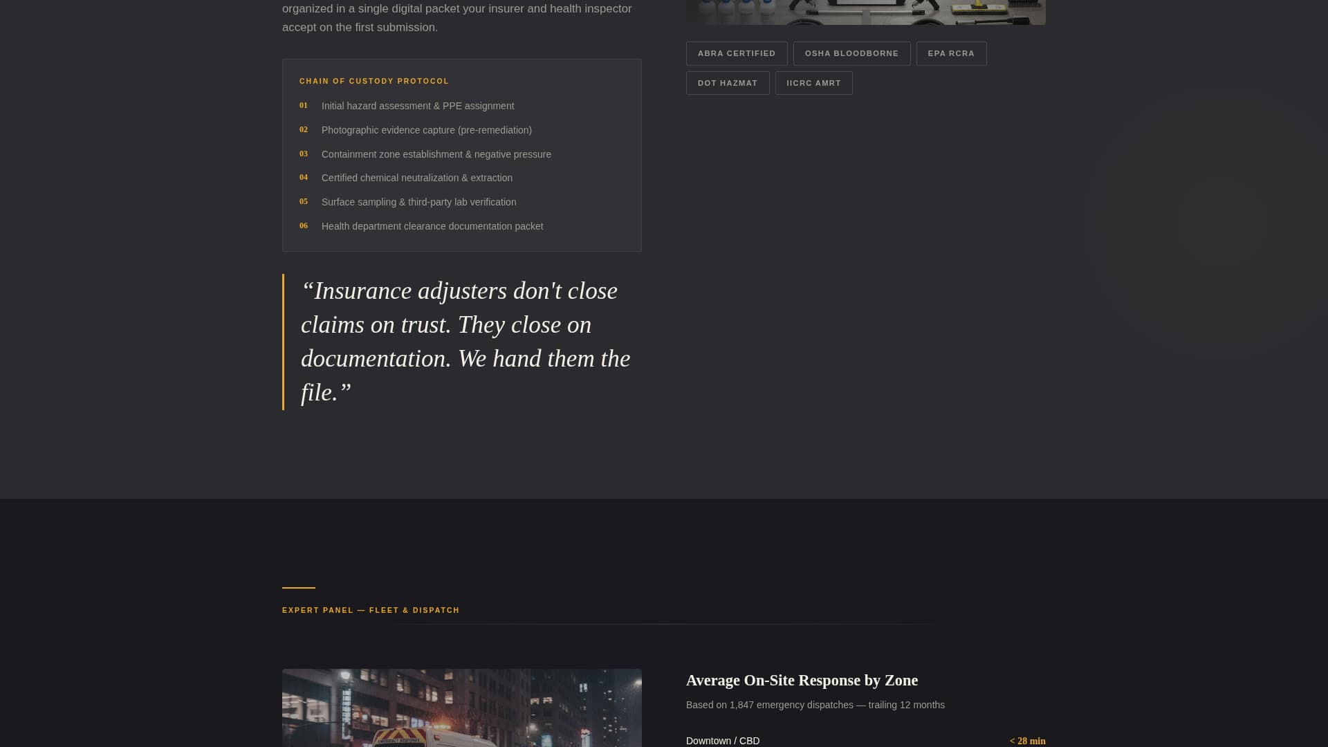 Dispatch - Urgent Cleaning Landing Page Template