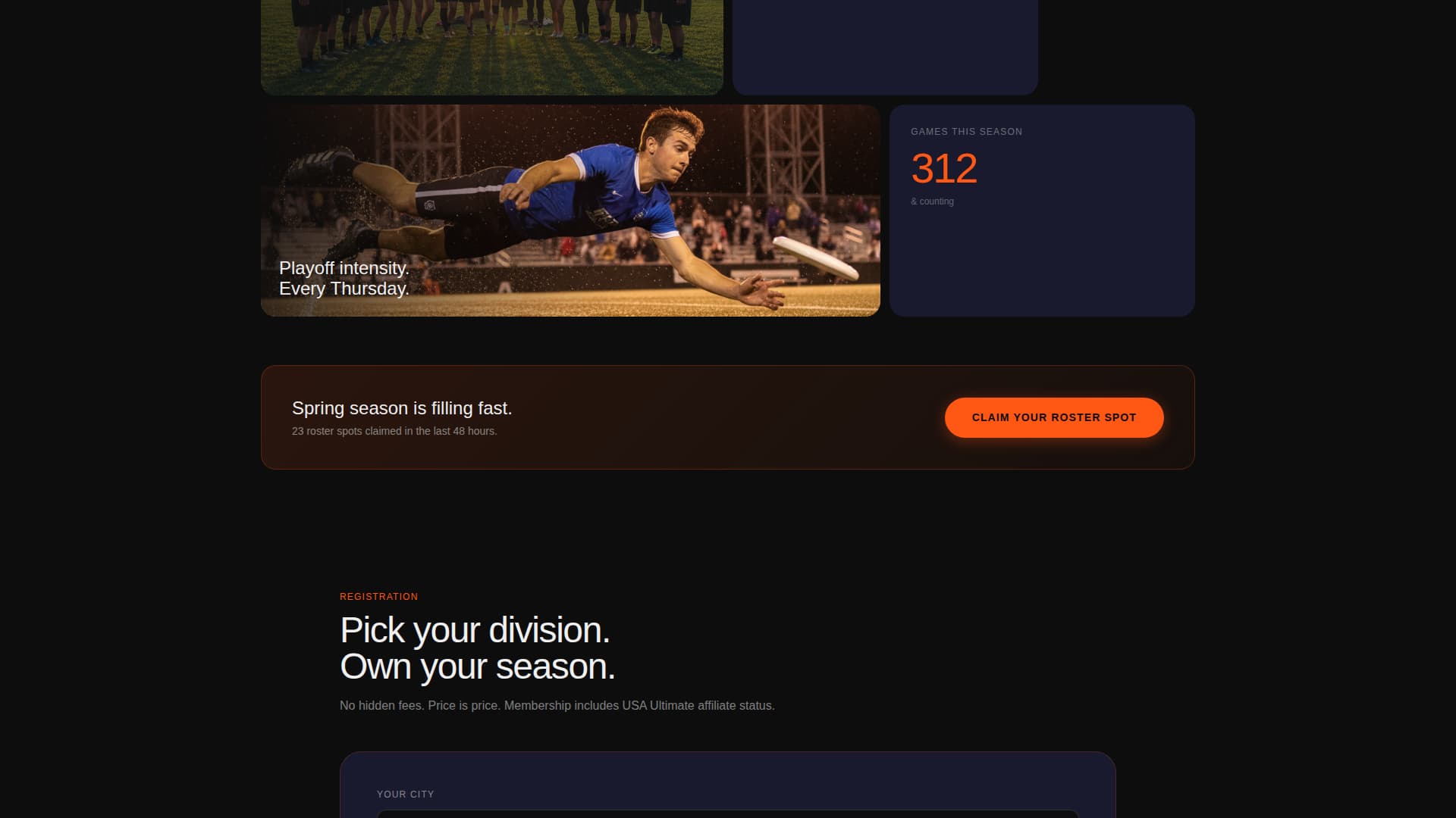 Huck - Electric Frisbee Landing Page Template