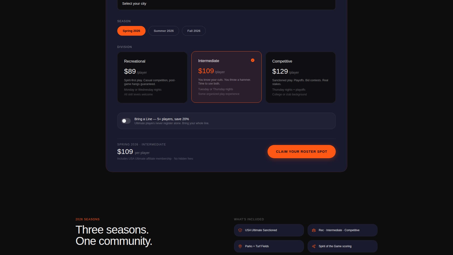 Huck - Electric Frisbee Landing Page Template