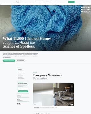 Spotless - Editorial Cleaning Landing Page Template