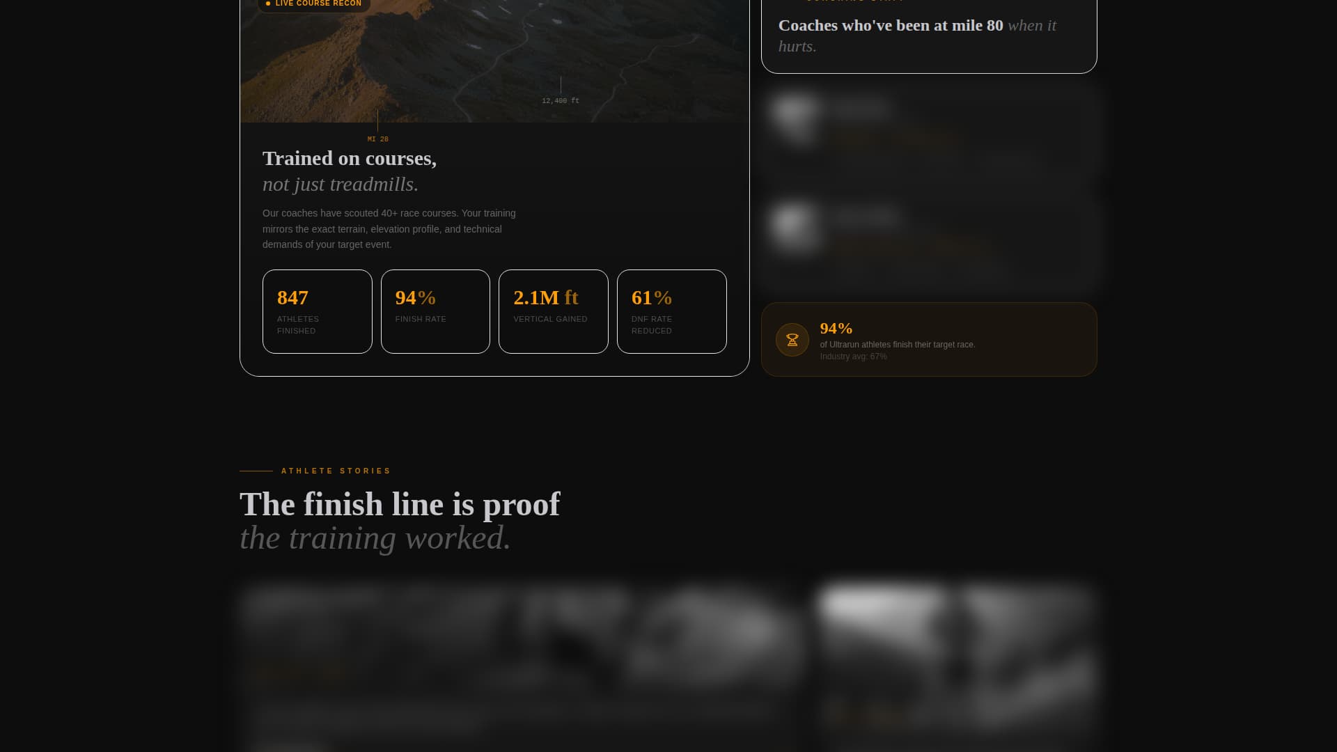 Ultrarun - Elite Academy Landing Page Template