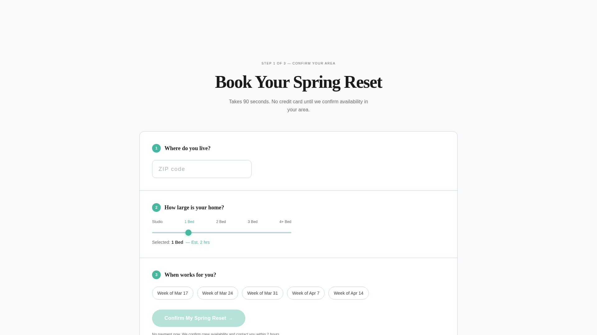 Gleam - Seasonal Cleaning Landing Page Template