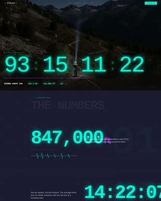 Stride - Relentless Ultrarunning Landing Page Template