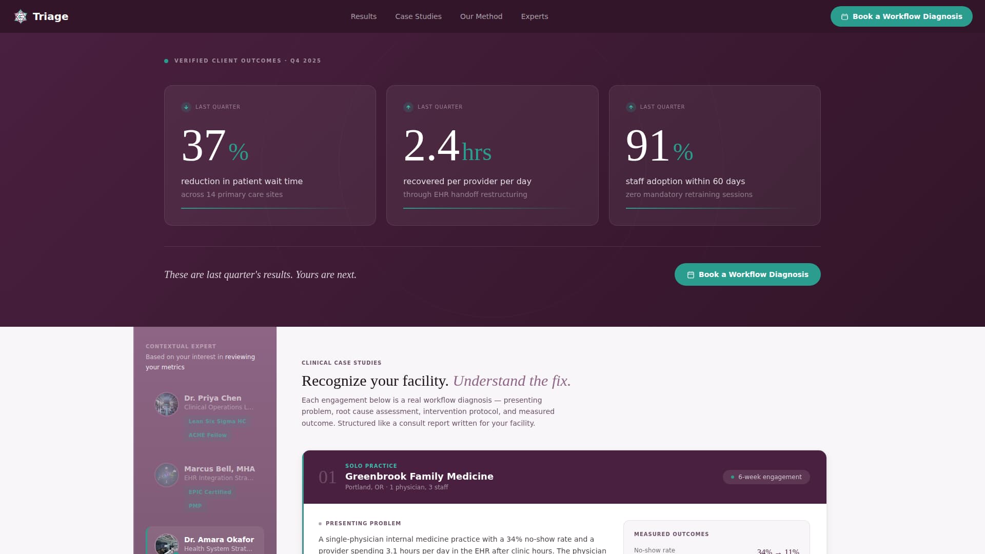 Triage - Powerful Healthcare Landing Page Template