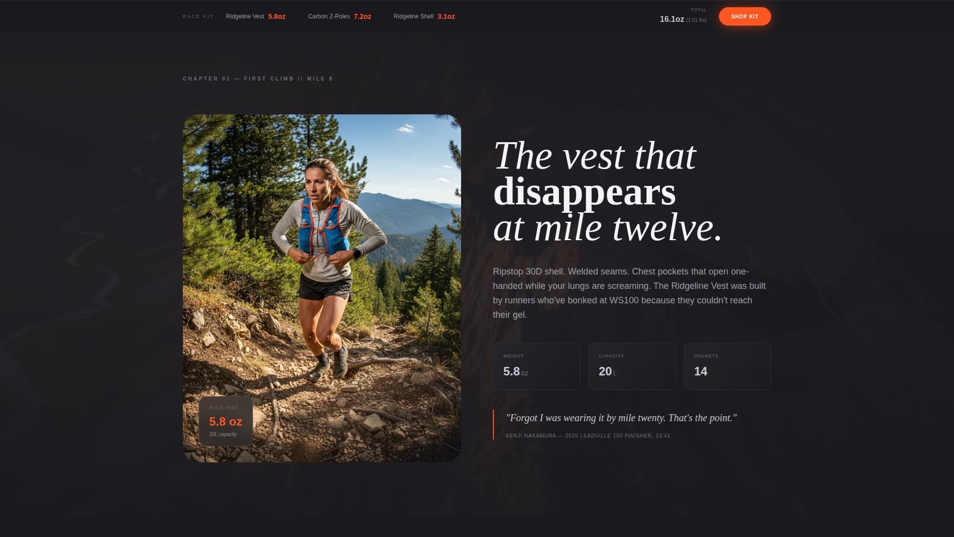 Stride - Highperformance Ultrarunning Landing Page Template